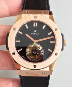 Hublot Classic Fusion Tourbillon 505.OX.1180.LR Black Dial Replica Watch - UK Replica
