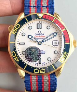 Omega Seamaster Diver 300M Co-Axial 41MM Commander 007 212.62.41.20.04.001 White Dial Replica Watch - UK Replica