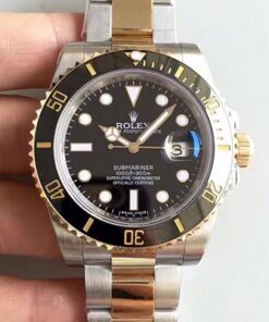 Rolex Submariner Date 116613LN Black Dial Noob Factory Replica Gold Watch