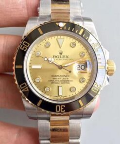 Rolex Submariner Date 116613LN 2018 Noob Factory V8 Champagne Dial Replica Watch - UK Replica