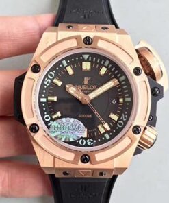 Hublot Big Bang King Power Musee Oceanographique Monaco 731.OX.1170.RX V6 Factory Black Dial Replica Watch - UK Replica