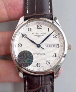 Longines Master Day-Date L2.755.4.78.3 JF Factory Silver Dial Replica Watch - UK Replica