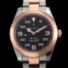 Rolex Air-King 116900 Rose Gold JF Factory Black Dial Replica Watch - UK Replica