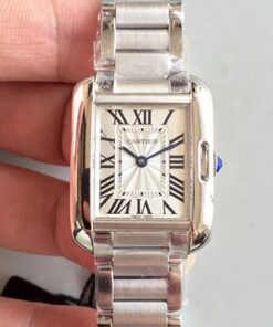 Cartier Tank Anglaise Ladies W5310022 Silver Dial Replica Watch - UK Replica