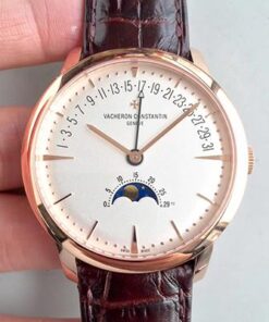 Vacheron Constantin Patrimony 4010U/000R-B329 18K Rose Gold White Dial Replica Watch - UK Replica
