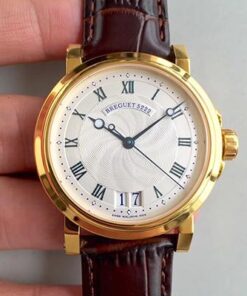 Breguet Marine Big Date 5817 5817BA/12/9V8 Silver Dial Replica Watch - UK Replica