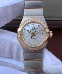Omega Constellation Double Eagle Lady White Mother-Of-Pearl Dial 27MM 3S Factory Replica Watch - UK Replica