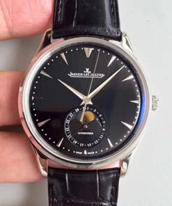 Jaeger-LeCoultre Master Ultra Thin Moon 1368470 ZF Factory Black Dial Replica Watch - UK Replica