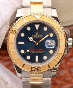 Rolex Yacht Master 116623 Blue Dial Replica Gold Watch