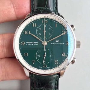 IWC Portugieser Chronograph Edition 150 Years IW371601 Green Dial YL Factory Replica Watch - UK Replica