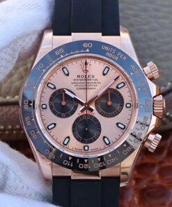 Rolex Daytona Cosmograph 116515LN Noob Factory Rose Gold Dial Replica Watch - UK Replica