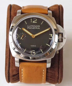 Panerai Luminor 1950 PAM127 ZF Factory Superlumed Black Dial Replica Watch - UK Replica