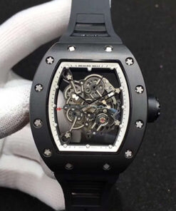 Richard Mille RM055 KV Factory Ceramic White Skeleton Dial Replica Watch - UK Replica