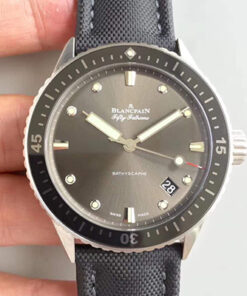 Blancpain Fifty Fathoms Bathyscaphe 5000-1110-B52A ZF Factory Meteor Grey Dial Replica Watch - UK Replica