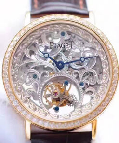 Piaget Tourbillon V6 Factory Rose Gold Skeleton Dial Replica Watch - UK Replica