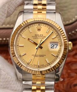 Rolex Datejust 36MM 116233 AR Factory V2 Champagne Dial Replica Watch - UK Replica