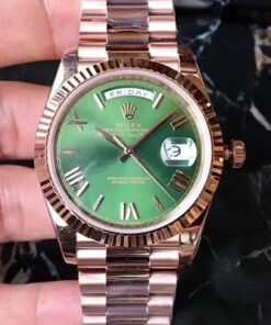 Rolex Day Date 228235 Green Dial EW Factory Replica Rolex Day Date Watch