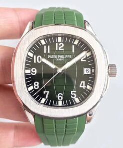 Patek Philippe Aquanaut Jumbo 5167A PF Factory Green Dial Replica Watch - UK Replica