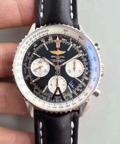 Breitling Navitimer GMT AB044121/BD24/441X/A20BA.1 JF Factory Black Dial Replica Watch - UK Replica