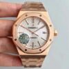 Audemars Piguet Royal Oak 15450 Rose Gold JF Factory V5 Silver Dial Replica Watch - UK Replica