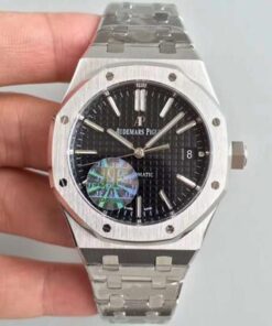 Audemars Piguet Royal Oak 15400ST.OO.1220ST.01 JF Factory V5 Black Dial Replica Watch - UK Replica