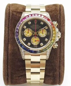 Rolex Daytona Cosmograph Rainbow 116589RBOW BL Factory 4130 Movement Replica Watch - UK Replica