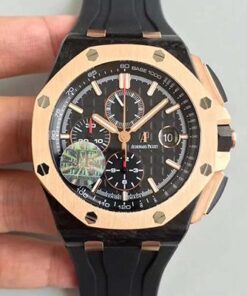 Audemars Piguet Royal Oak Offshore QE2 Cup 2016 26406FR.OO.A002CA.01 JF Factory V5 Black Dial Replica Watch - UK Replica