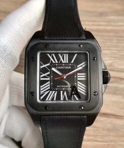 Cartier Santos 100 XL WSSA0006 V6 Factory Black Dial Replica Watch - UK Replica