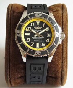 Breitling Superocean 42 Abyss Yellow A1736402/BA32 ZF Factory Black & Yellow Dial Replica Watch - UK Replica