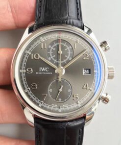 IWC Portugieser Chronograph Classic IW390404 ZF Factory Anthracite Dial Replica Watch - UK Replica