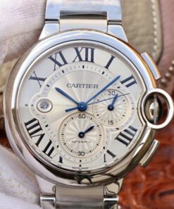 Cartier Ballon Bleu Chronograph W6920076 ZF Factory Silver Dial Replica Watch - UK Replica