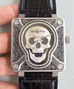 Bell & Ross BR 01 Burning Skull Black Dial Replica Watch - UK Replica