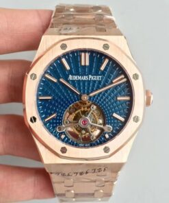 Audemars Piguet Royal Oak Tourbillon Extra Thin 26522 R8 Factory Blue Dial Replica Watch - UK Replica