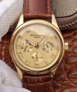 Patek Philippe Annual Calendar 5035J Gold Dial Replica Watch - UK Replica