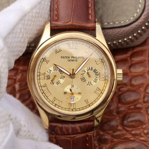 Patek Philippe Annual Calendar 5035J Gold Dial Replica Watch - UK Replica