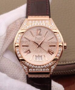 Piaget Polo MKS Factory Rose Gold Diamond Dial Replica Watch - UK Replica