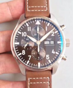 IWC Pilot Chronograph Edition Le Petit Prince IW377713 ZF Factory Chocolate Dial Replica Watch - UK Replica