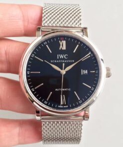 IWC Portofino Automatic IW356506 MKS Factory Black Dial Replica Watch - UK Replica