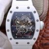 Richard Mille RM055 White Ceramic Skeleton Dial KV Factory V2 Replica Watch - UK Replica