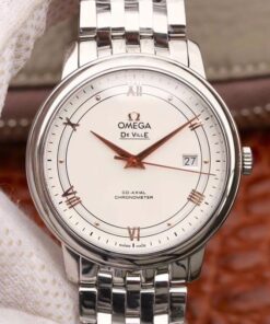 Omega De Ville Prestige 424.10.40.20.02.002 MKS Factory Silver Dial Replica Watch - UK Replica