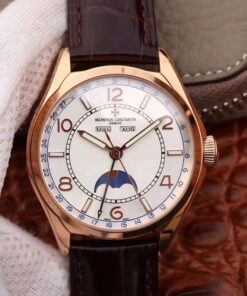 Vacheron Constantin FiftySix Day-Date 4000E/000R/B438 18K Rose Gold White Dial Replica Watch - UK Replica