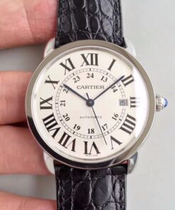 Ronde Solo De Cartier W6701010 42MM ZF Factory White Dial Replica Watch - UK Replica