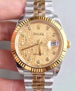 Rolex Datejust 126333-0003 41MM Yellow Gold Rolex Dial EW Factory Replica Watch - UK Replica