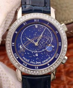 Patek Philippe Grand Complications Sky Moon Celestial 5102G TW Factory Blue Dial Replica Watch - UK Replica