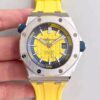 Audemars Piguet Royal Oak Offshore Diver 15710ST.OO.A051CA.01 JF Factory V3 Yellow Dial Replica Watch - UK Replica