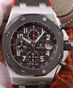 Audemars Piguet Royal Oak Offshore Chronograph Edition Dark Knight 26470 JF Factory V2 Black Dial Replica Watch - UK Replica