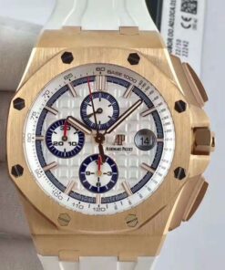 Audemars Piguet Royal Oak Offshore 50 Byblos Saint-Tropez 26408OR.OO.A010CA.01.99 JF Factory V2 White Dial Replica Watch - UK Replica