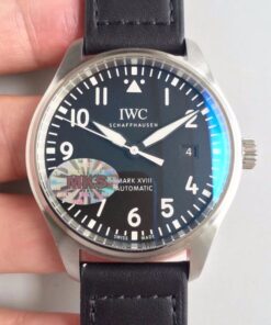 IWC Pilot Mark XVIII Edition Laureus Sport IW324703 MKS Factory V2 Blue Dial Replica Watch - UK Replica