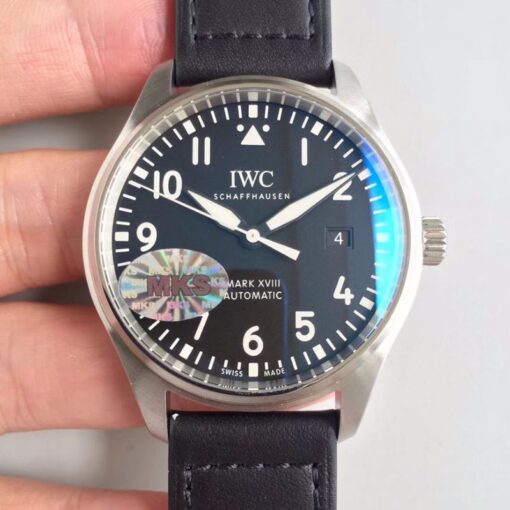 IWC Pilot Mark XVIII Edition Laureus Sport IW324703 MKS Factory V2 Blue Dial Replica Watch - UK Replica