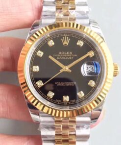 Rolex Datejust II M126333-0013 EW Factory Diamond-encrusted Black Dial Replica Watch - UK Replica